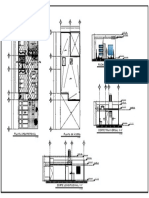 Casa Habitacion 1 Nivel Cortes y Fachadas