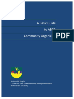 A Basic Guide To ABCD Community Organizing