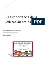 La Importancia de La Educación Pre