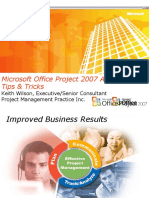 Microsoft Office Project 2007 Advanced Tips & Tricks