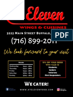 Eleven Wings Cuisines Menu