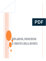 Inflazione, Produzione e Crescita Della Moneta