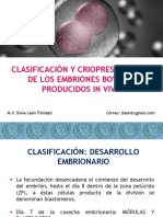 Clasificación de Crioconservacion