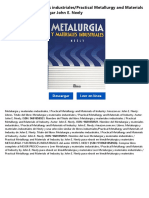Metalurgia y Materiales IndustrialesPractical Metallurgy and Materials of Industry Dxynu