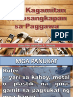 Mga Kagamitan at Kasangkapan Sa Paggawa