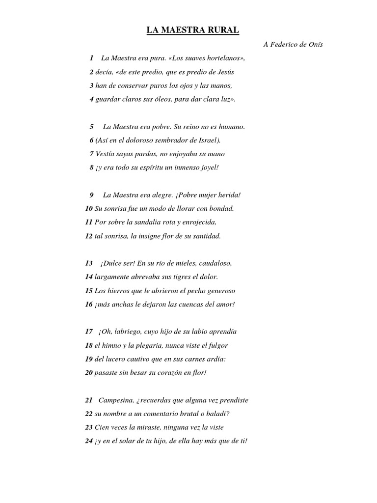 La Maestra Rural | PDF