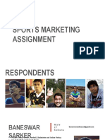 Sports Marketing Assignment: Sayantan Guha 103