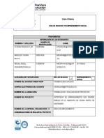 Ficha Técnica Idea de Negocio-Emprendimiento Social