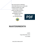 Trabajo de Mantenimiento 