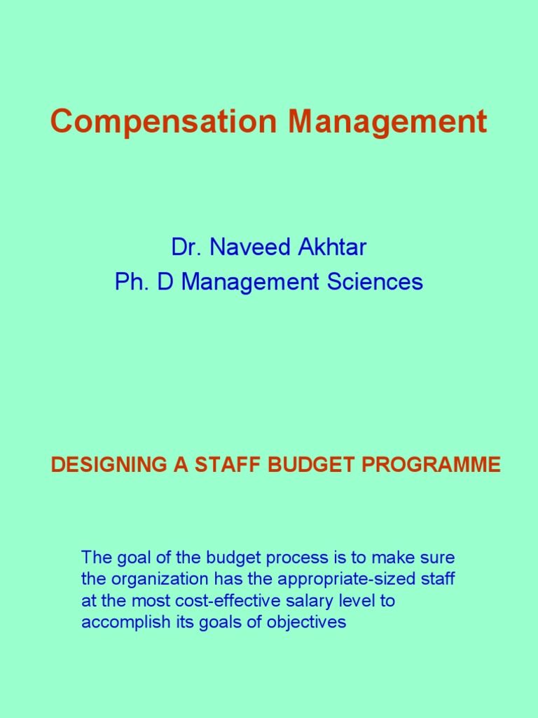 Staff Budget Program Design Guide | PDF | Human Resources | Salary