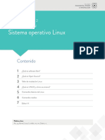 Sistema Operativo Linux: Contenido