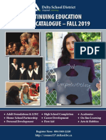 Continuing Education Course Catalogue - Fall 2019