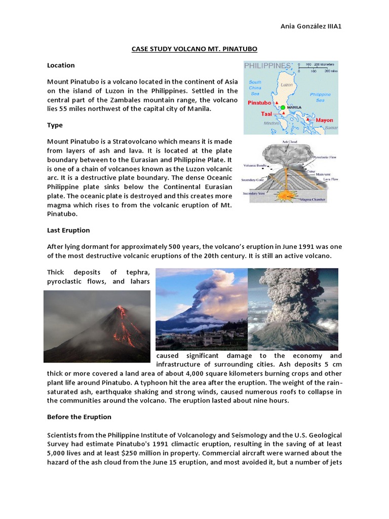 case study on a volcano
