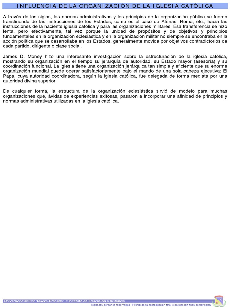 Estructura y Jerarquía de la Iglesia Católica | PDF
