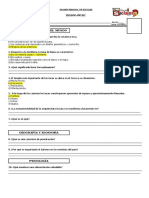 4 Examen Semanal Del Iv Bimestre 2do. Año CC - SS