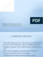 Nishat Mills LTD.: Strategic Management Plan