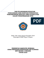 Laporan Pendampingan Pengembangan SPMI SMPN 4 NEGARA 2019