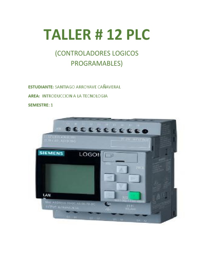 Introducción a los PLC y su Estructura | PDF | Controlador lógico ...