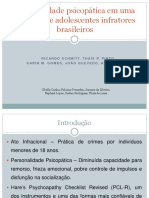 Personalidade Psicopática em Uma Amostra de Adolescentes Infratores