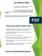 Definição e Regras do Sistema GD&T