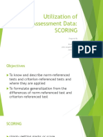 Utilization of Assessment Data - Scoring