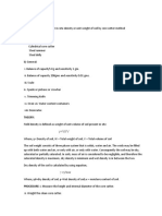 AIM: To Determine The Field or In-Situ Density or Unit Weight of Soil by Core Cutter Method Apparatus