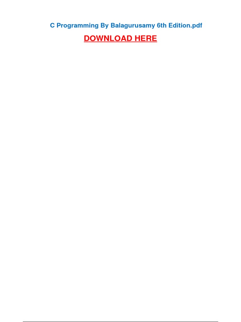 C++ balaguruswamy 6th edition pdf