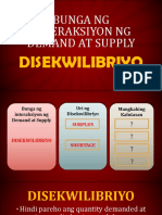 Bunga NG Interaksiyon NG Demand at Supply