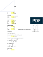 Input Data Operating Condition: MP Production Separator Horizontal Type