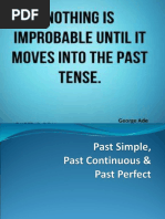 past simple and continuous