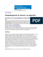 Indian J Ophthalmol Etiopathogenesis of Cataract