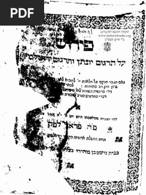 Targum Yonatan We Targum Yerusyalmi Pdf