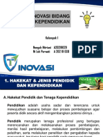 Inovasi Bidang Ketenagaan Kependidikan