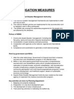 Mitigation Measures: Work by NDMA (National Disaster Management Authority)