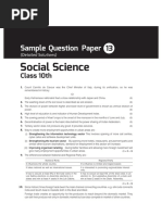 Social Science: Sample Question Paper