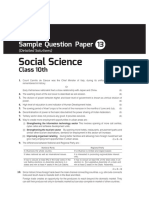 Class 10 Social Science Sample Question Paper