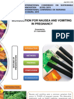 Moxibustion For Nausea and Vomiting in Pregnancy