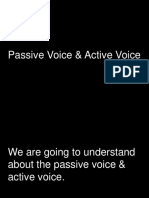Passive Voice & Active Voice