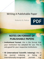 Writing A Publishable Paper: Tips for Formatting Research Articles