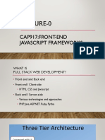 CAP917 Front-End JavaScript Frameworks Lecture