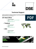 Technical Support Technical Support: UK Head Office