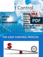 (Cost Management) - Report On Cost Control