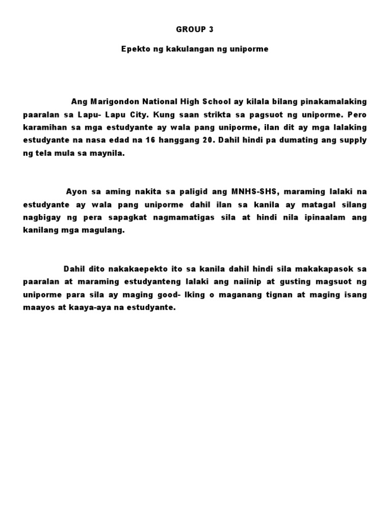 Group 3 | PDF