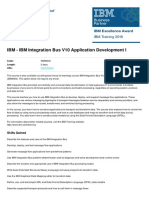 Ibm Integration Bus v10 Application Development I