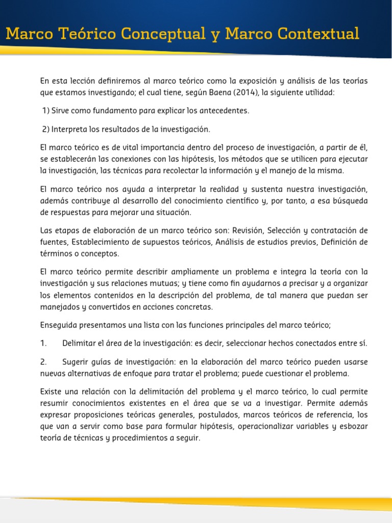 Marco Teorico Conceptual Marco Contextual | Descargar gratis PDF ...
