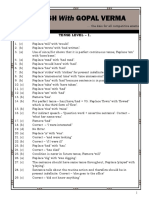 Tense Level Practice Questions