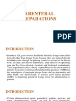 5 Parenteral Preparations; Formulation and Packaging