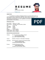 Abigail Panaga Resume IT Graduate