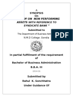 A Study On Non Performing Assets With Reference To Syndicate Bank PDF