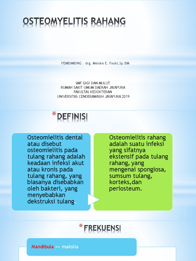 Anugerah OSTEOMYELITISDENTAL PDF